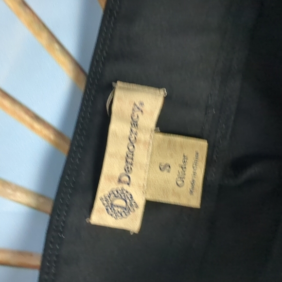 DEMOCRACY black glider leggings size small - Picture 3 of 5